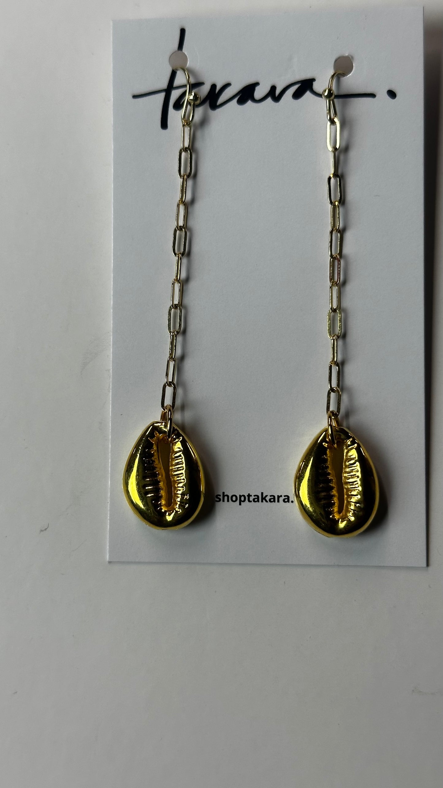 Double Sided Cowrie Earrings
