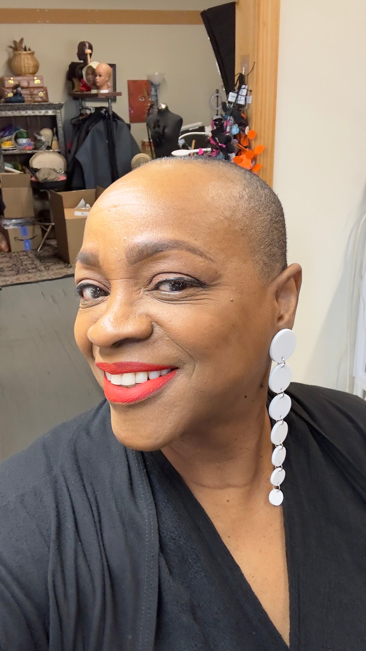 Polka Dot Drop Earrings