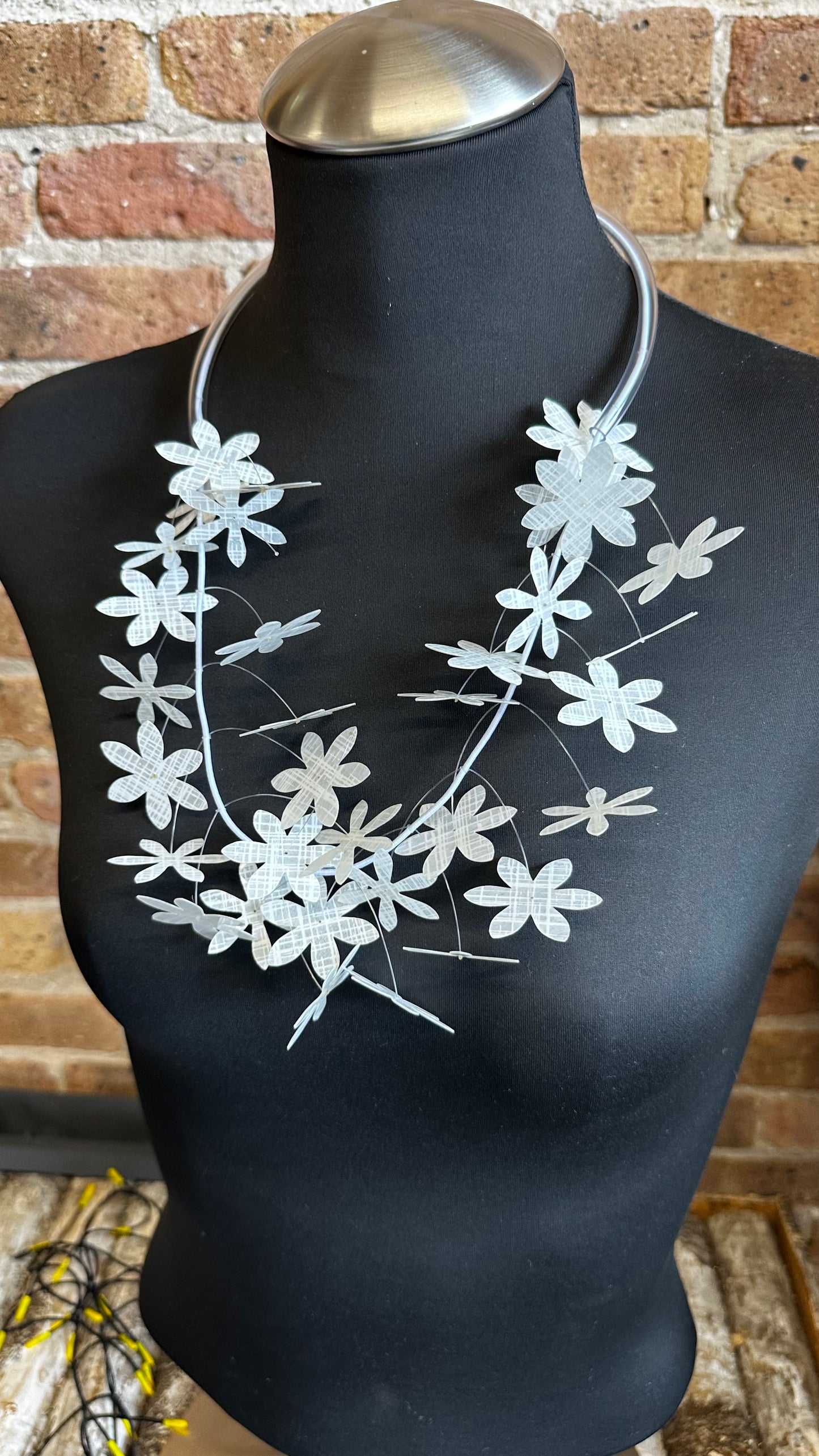 White Lotus Kinetic Necklace