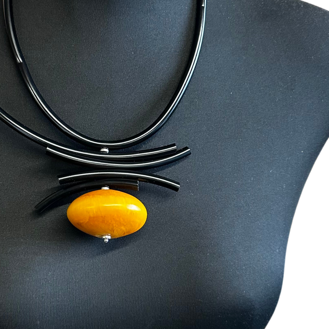 Amber (Copal) Bead Neckpiece