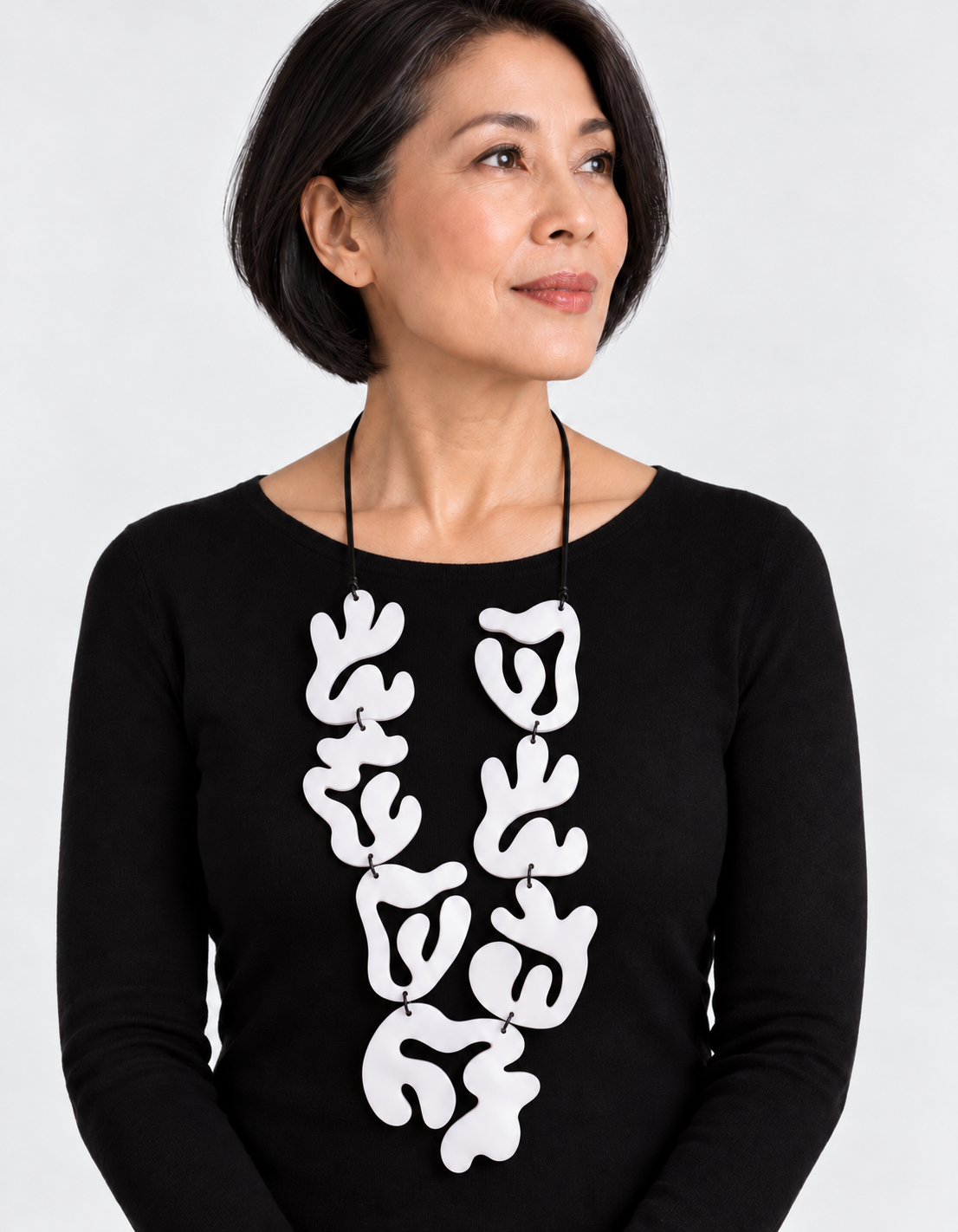 Sculptural Language Necklace