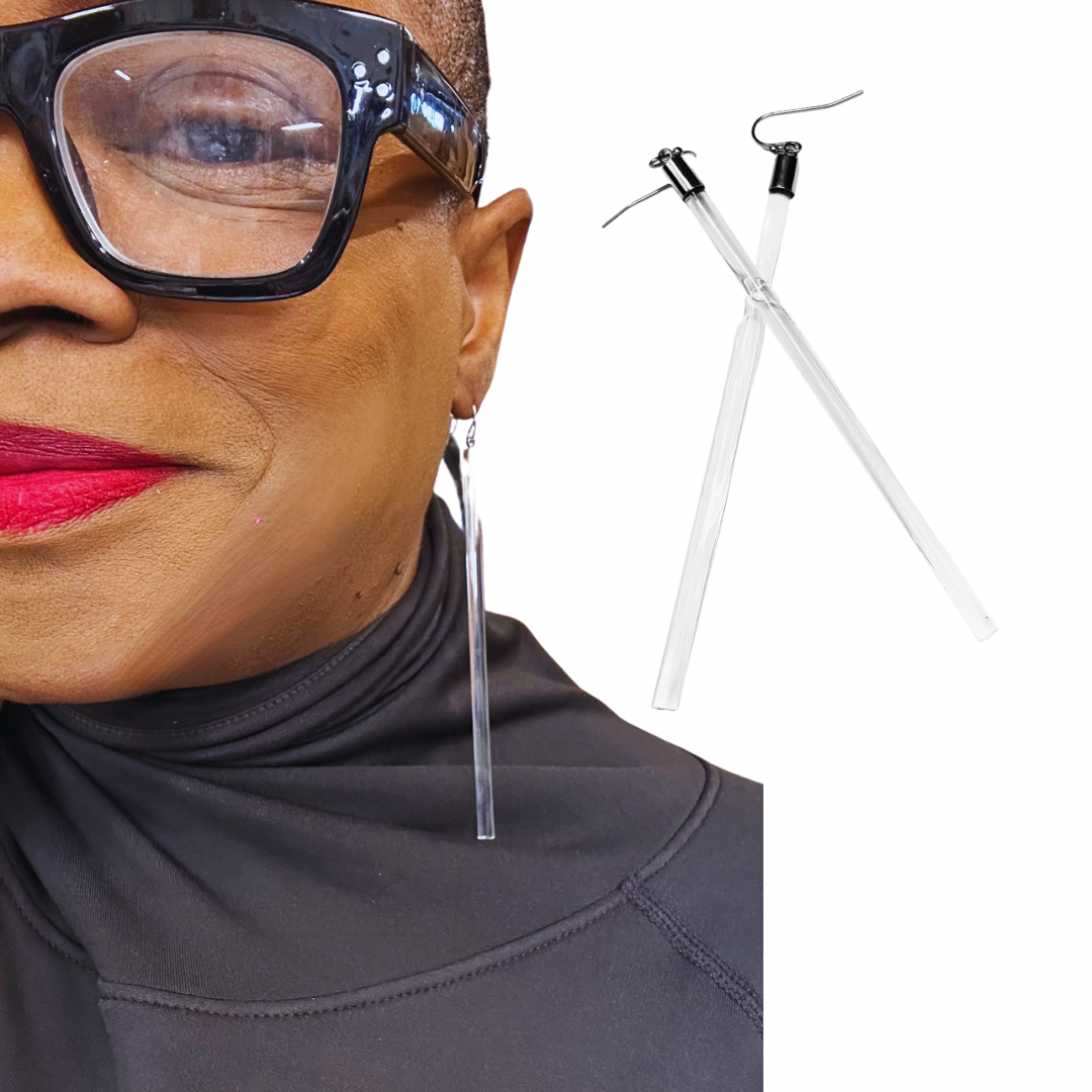 Clear Danglers Earrings