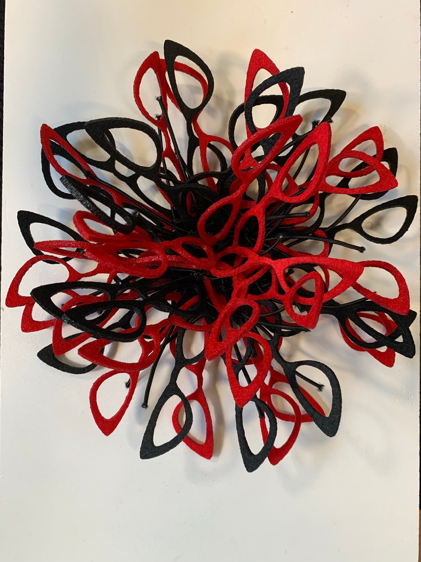 Red Felt Eyewear Brooch (Frames)