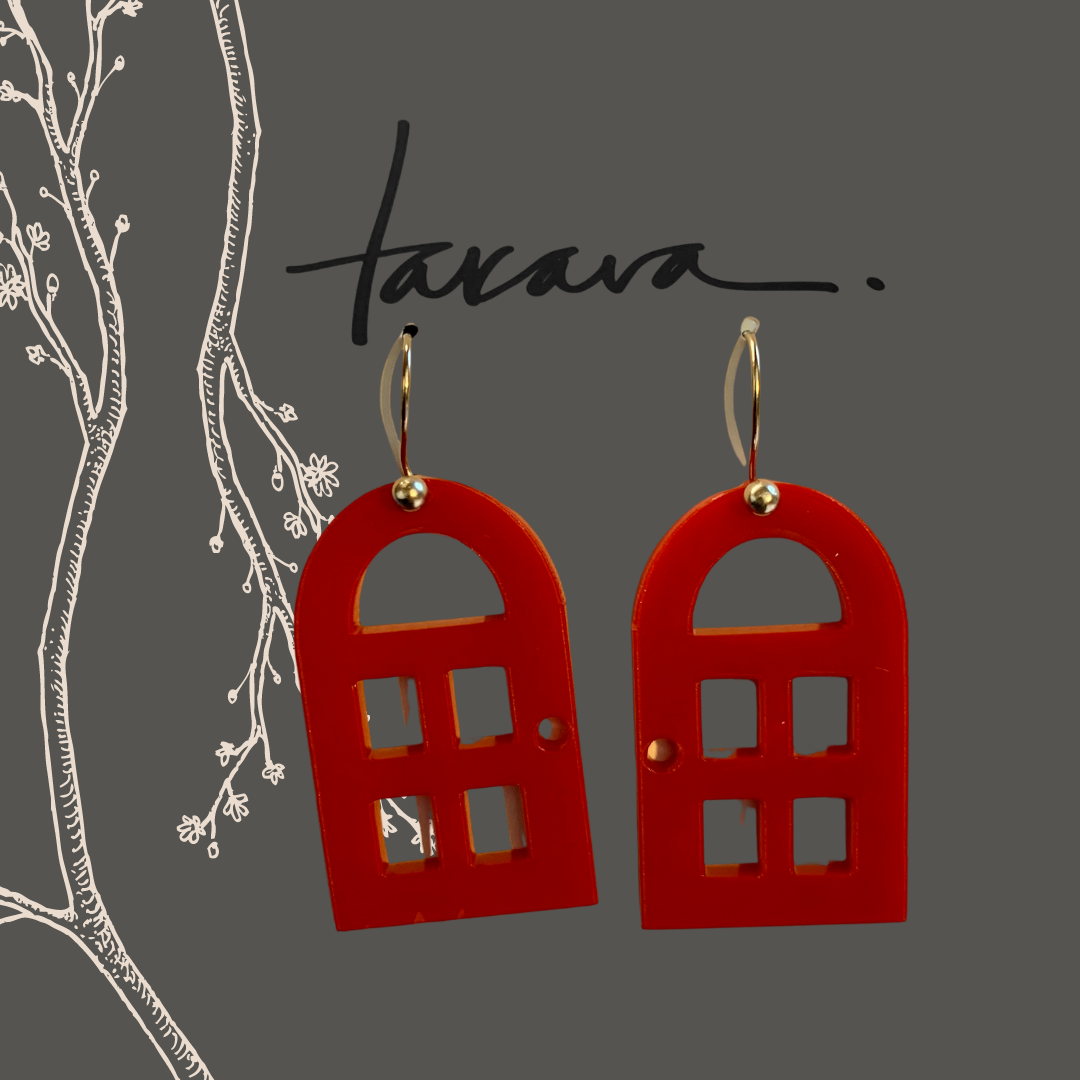Red Door Earrings