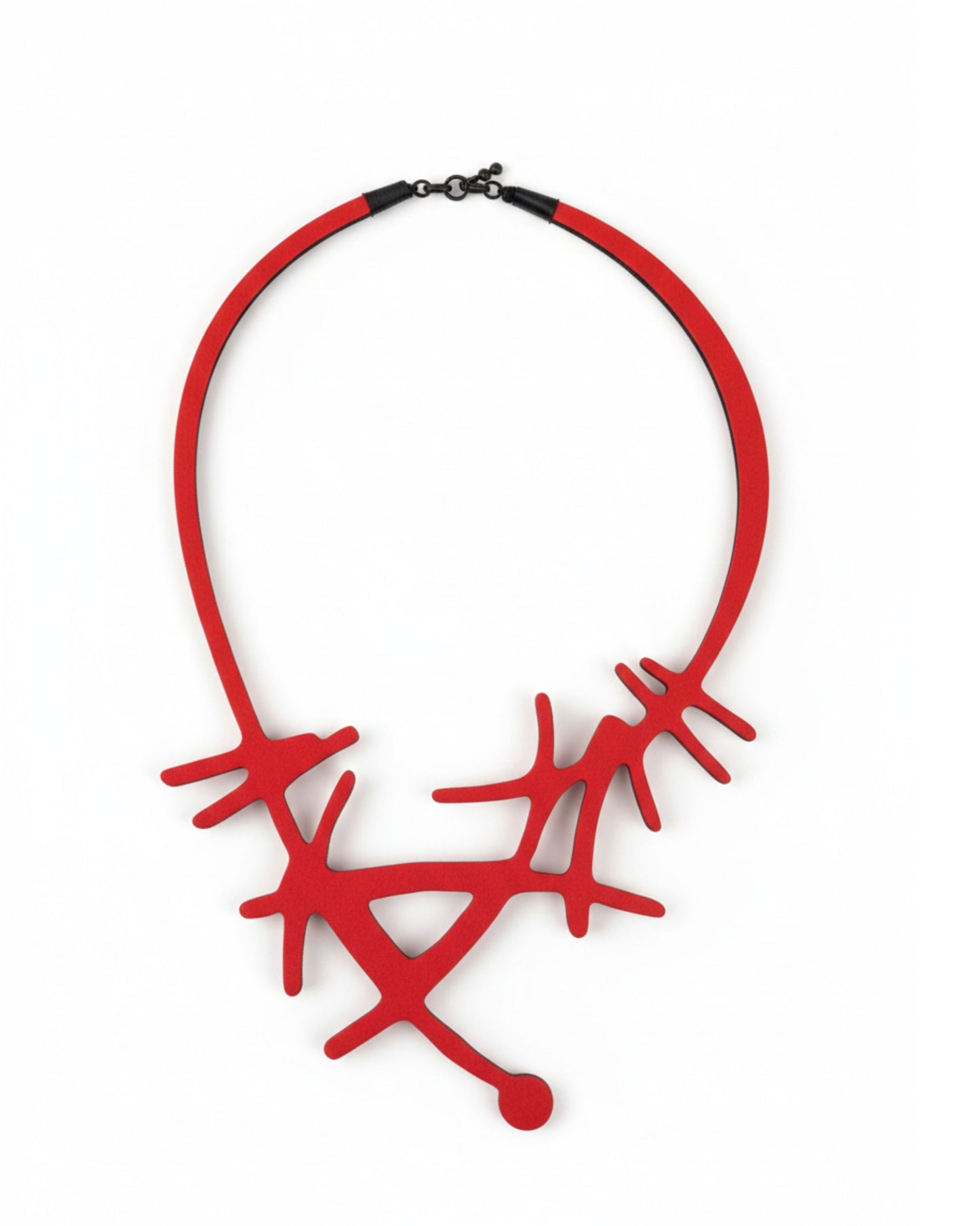 Eco Felt Abstract Bib Necklace