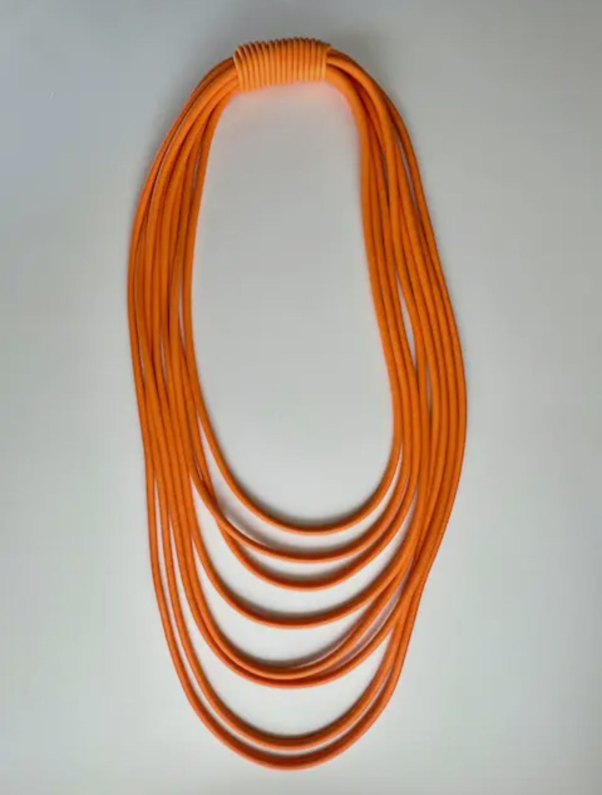 Multi Strand Rubber Necklace