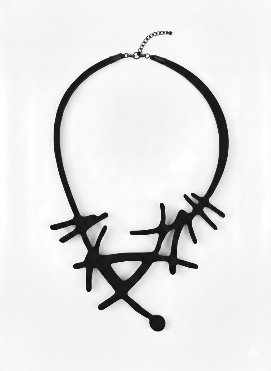 Eco Felt Abstract Bib Necklace