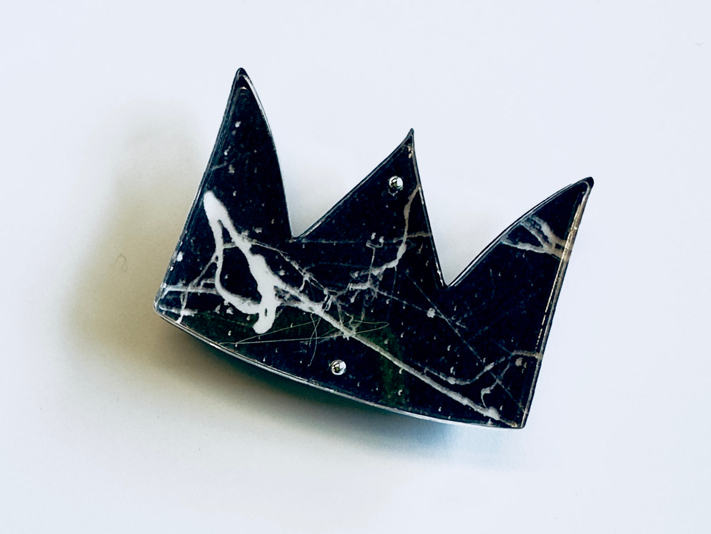Basquiat Crown Brooch