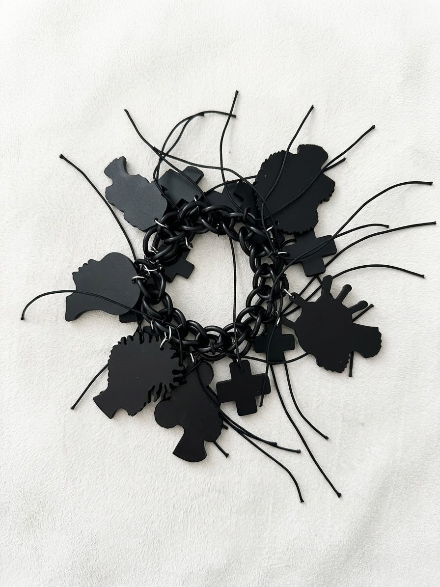 “Crown Act” Silhouette Charm Bracelet