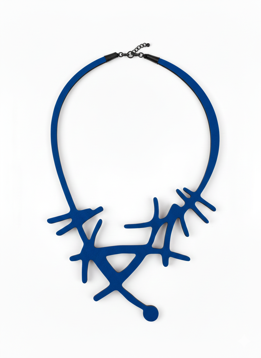Eco Felt Abstract Bib Necklace