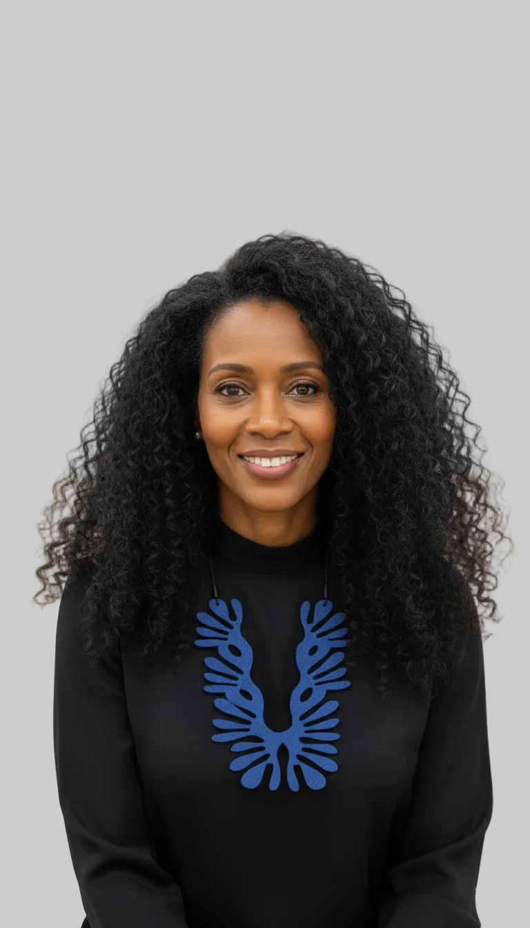 Felt Cactus Bib Necklace