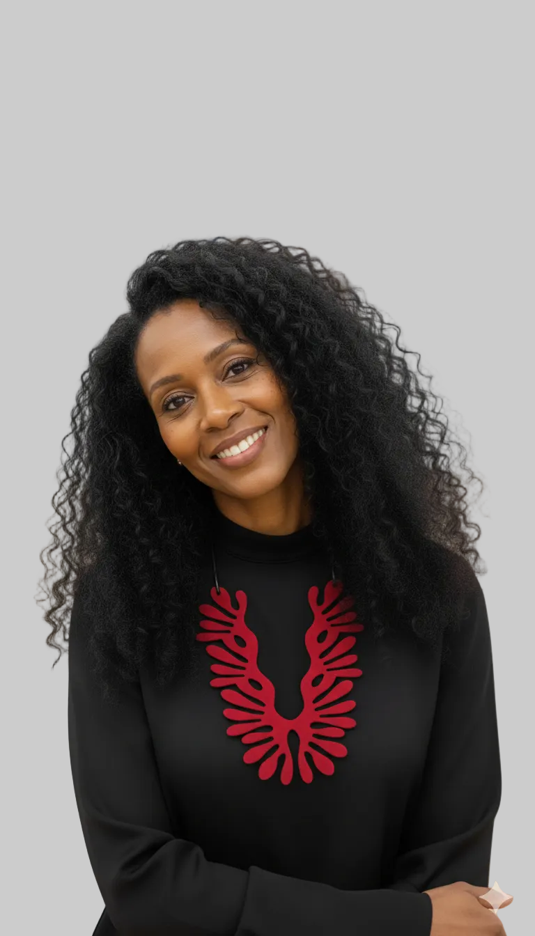 Felt Cactus Bib Necklace