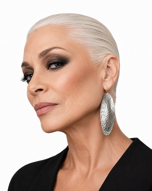 Softly Sculpted Leather Earrings
