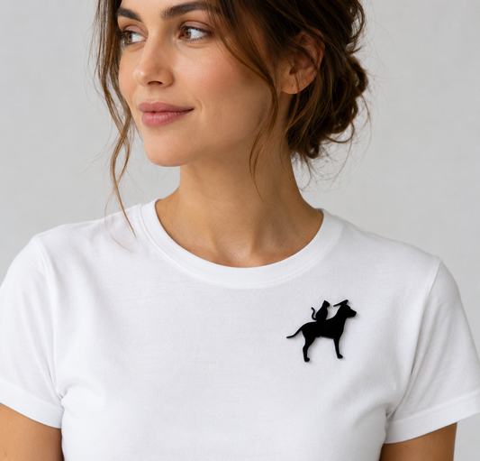Unlikely Friends Brooch