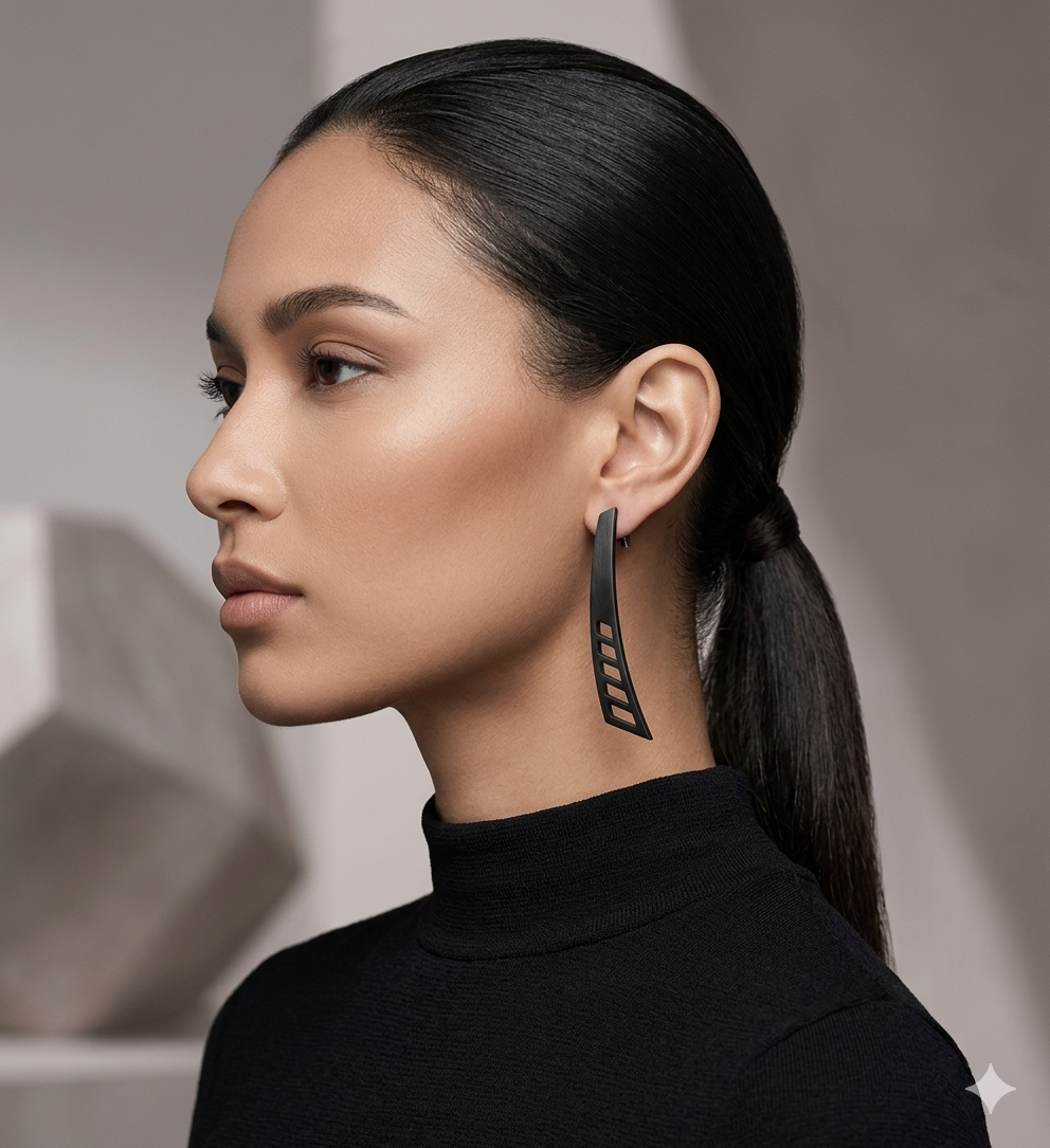 Cutout Fins Earrings
