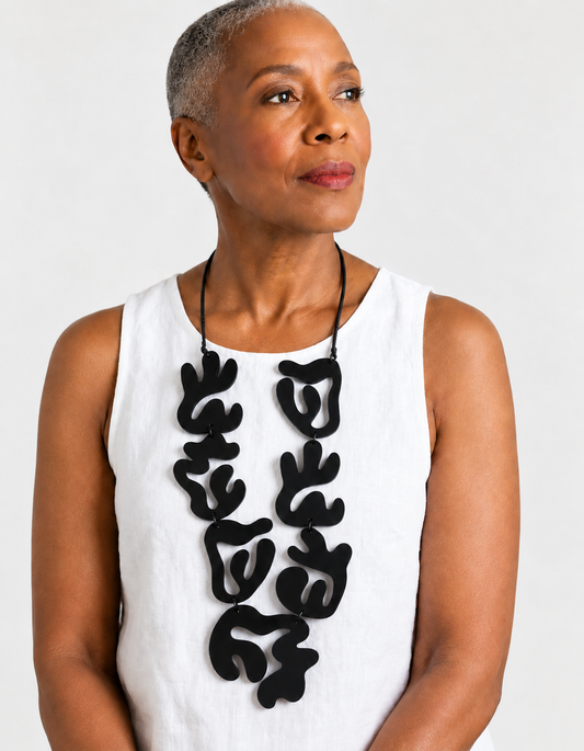 Sculptural Language Necklace