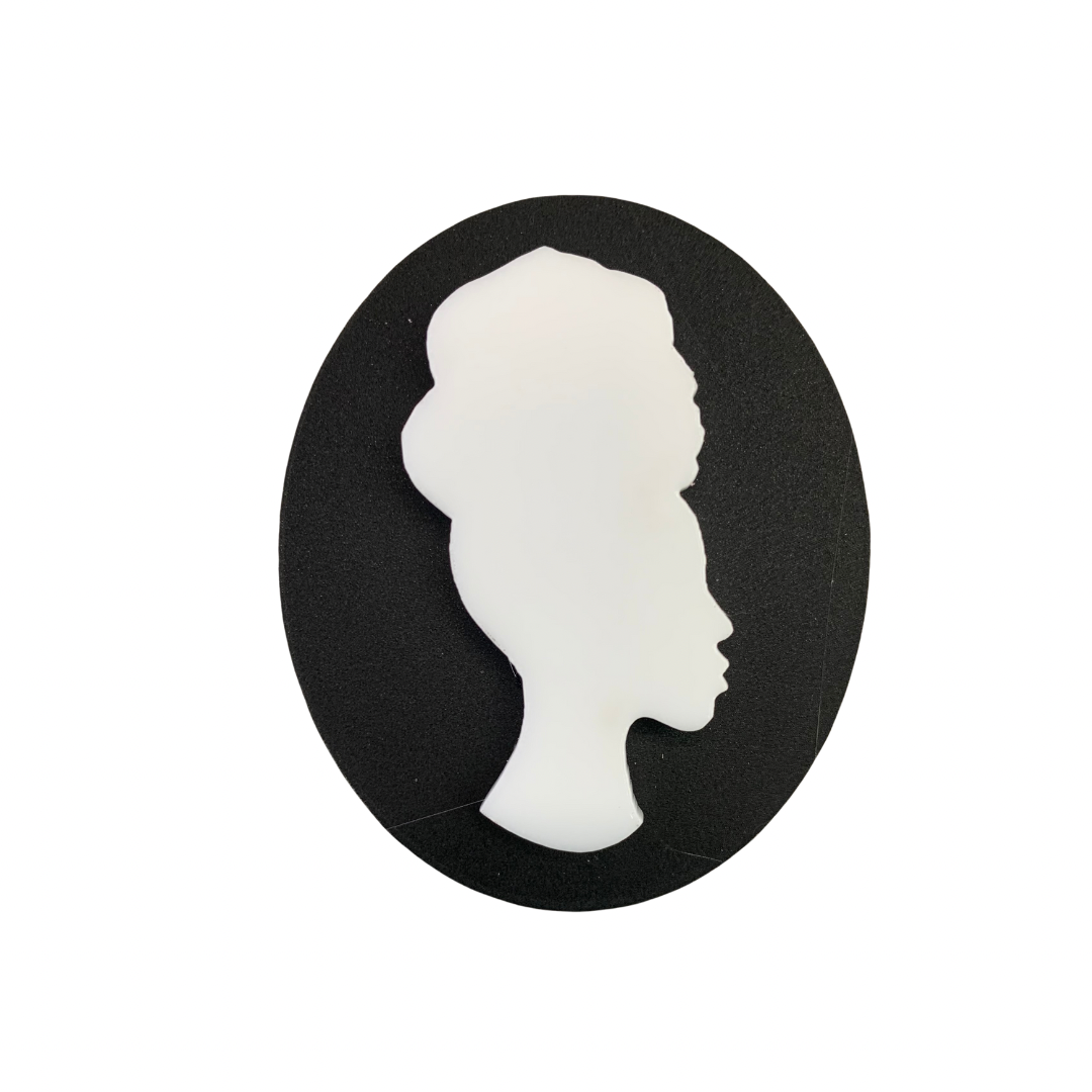 Cameo Crown Act Brooch