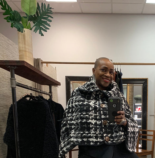 Plaid Poncho