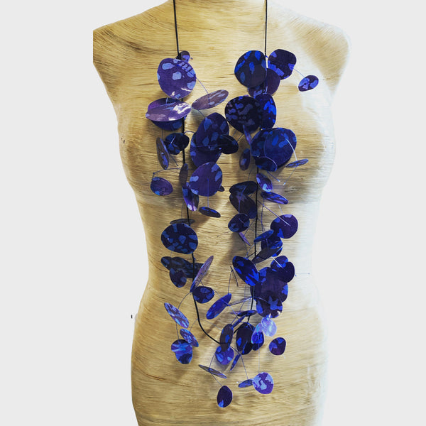 Purple Rain Batik Necklace