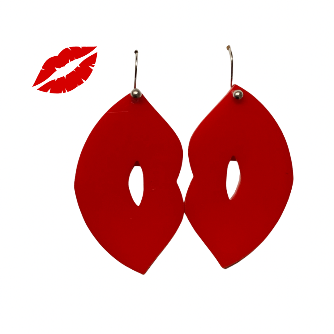 Kiss Earrings 1.5” & 2.5”