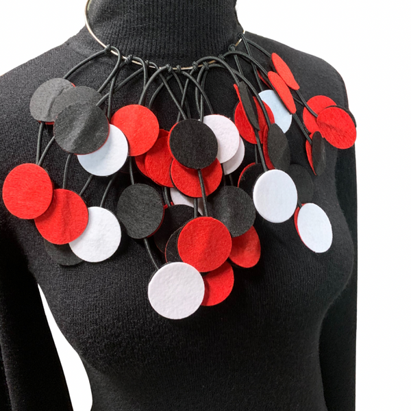 Felt Circle Necklace
