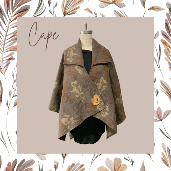 Tapestry Cape w/ Collar