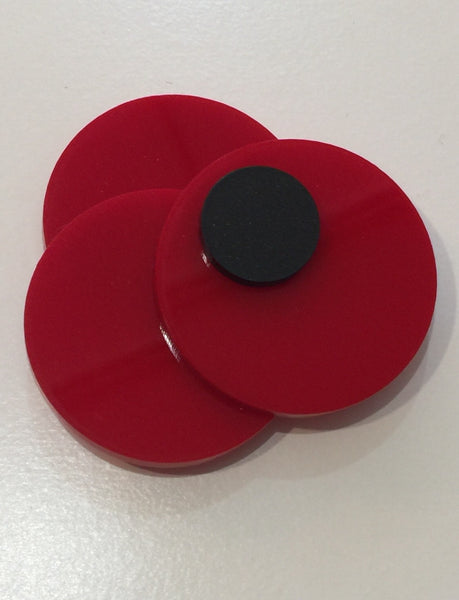Red Poppie Pin