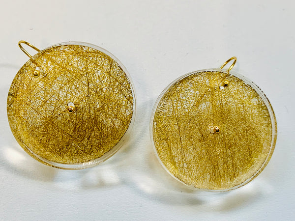 Golden Strands Earrings