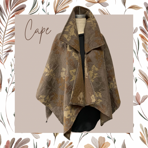 Tapestry Cape w/ Collar