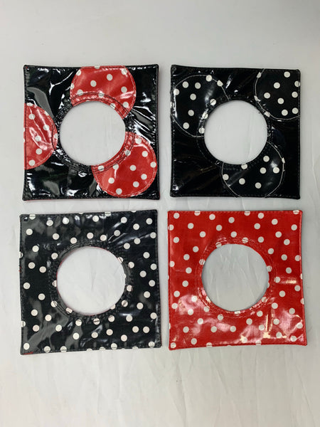 Polka Dot Bracelets /Solid (Vinyl) Reversible (3)