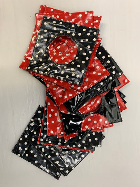 Polka Dot Bracelets /Solid (Vinyl) Reversible (3)